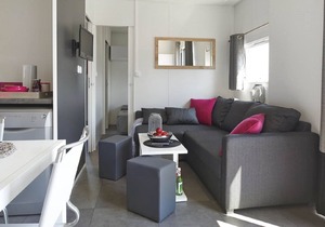 Smart mobile home on the lake with whirlpool (WA102)