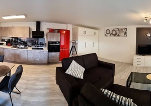 Spacious vacation apartment (49 sqm) for up to 4 people with south-facing terrace