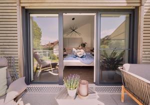 Stylish vacation apartment (65sqm) with a wonderful view of the Fichtelgebirge mountains