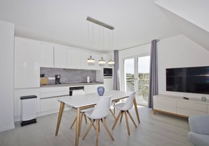 Vacation apartment with sea view, balcony and garden - Haus Inselblick FeWo MEERluft -