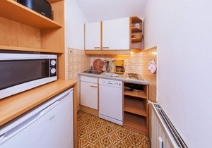 Zwei-Raum-Ferienwohnung (8) Kaiserblick, 60 qm, Bad/WC, kleines Kinderschlafzimmer, Küche, Balkon