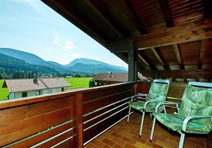 Zwei-Raum-Ferienwohnung (8) Kaiserblick, 60 qm, Bad/WC, kleines Kinderschlafzimmer, Küche, Balkon