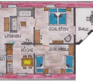 Gemütliche Mit Balkon Kostenfreies Und Wlan Frühstücksbuffet Voll Ausgestattete Küche 