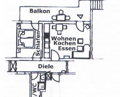 Absberg Apartment | 45 m² Apartment ∙ 1 bedroom ∙ 2 guests