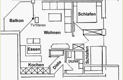 Burgberg Apartment | 50 m² Apartment ∙ 2 bedrooms ∙ 3 guests