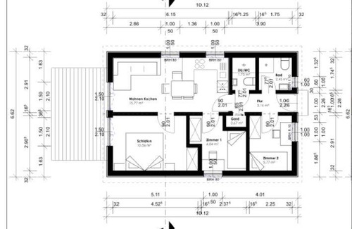 Gerolfingen House | 60 m² House ∙ 3 bedrooms ∙ 5 guests