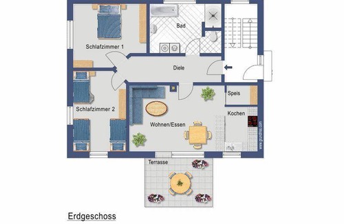 Oberwaldbach Apartment | 86 m² Apartment ∙ 2 bedrooms ∙ 6 guests