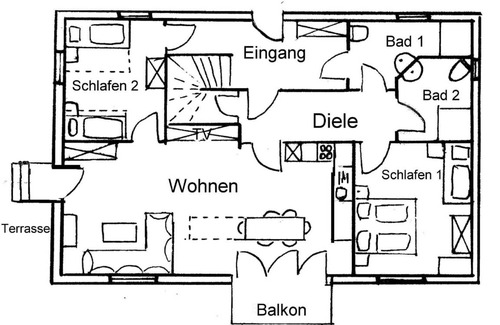 Sulzfeld Apartment | 90 m² Apartment ∙ 2 bedrooms ∙ 7 guests