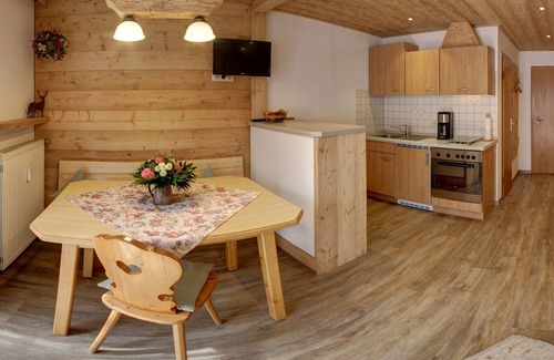 Inzell Apartment | Apartment Froschsee for 2 persons with balcony, 24 sqm, living room/bedroom, TV