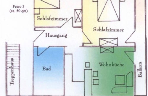 Bischofswiesen Apartment | Ferienwohnung "Watzmannkind 3" für 1-3 Personen, ca. 50 m², 2 Schlafzimmer, Wohnküche, Balkon