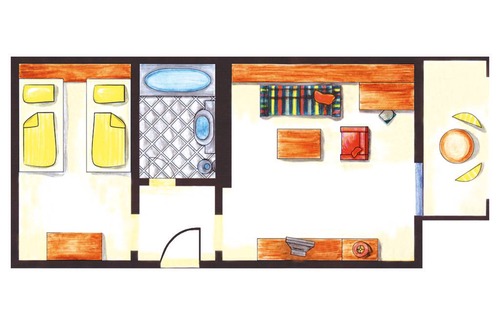 Bad Birnbach Resort | Private room ∙ 1 bedroom ∙ 2 guests