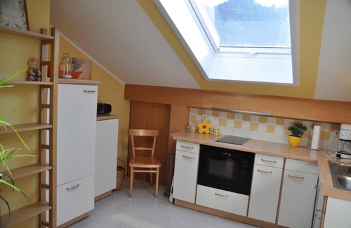 Horn Apartment | Quiet location, balcony, animals on request, near the mountain, up to 3 people,
