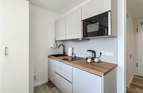 Furstenfeldbruck District Apartment | Studio Apartment "Huber Living Basic 208" with Balcony & Wi-Fi