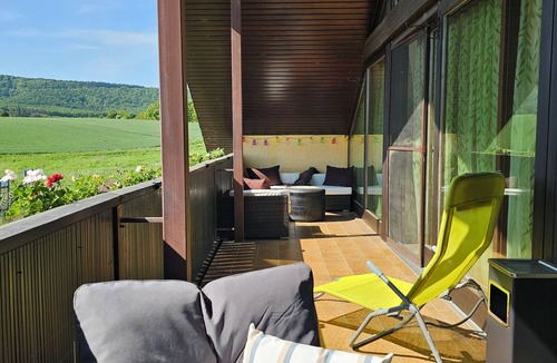 Wiesenbronn Apartment | 105 m² of comfort with billiard table and large balcony. Pet friendly!