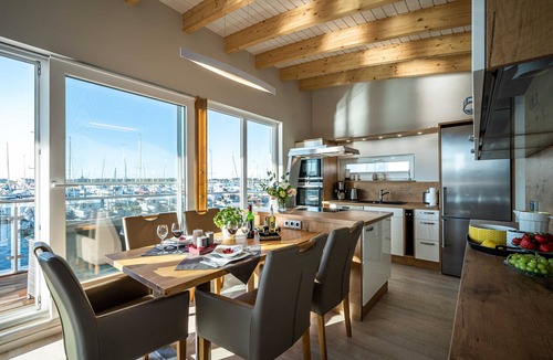 Kroeslin Boat Rental | 11. floating houses (105 m²) Annea with fireplace - Floating House Annea with fireplace