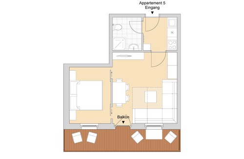 Mieders Apartment | 40 m² Apartment ∙ 2 bedrooms ∙ 4 guests