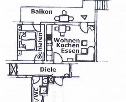 Absberg Apartment | 45 m² Apartment ∙ 1 bedroom ∙ 2 guests