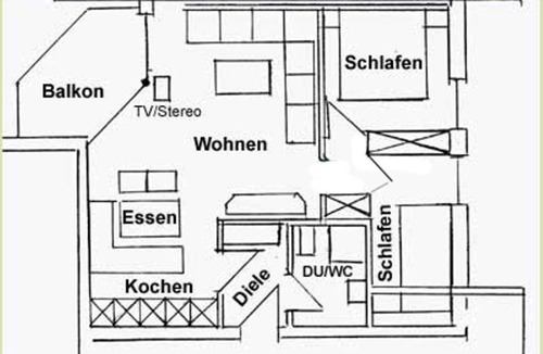 Burgberg Apartment | 50 m² Apartment ∙ 2 bedrooms ∙ 3 guests