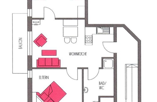Regen Apartment | 85 m² Apartment ∙ 2 bedrooms ∙ 4 guests