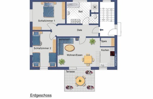 Oberwaldbach Apartment | 86 m² Apartment ∙ 2 bedrooms ∙ 6 guests
