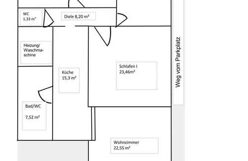 Lalling Apartment | 96 m² Apartment ∙ 2 bedrooms ∙ 4 guests