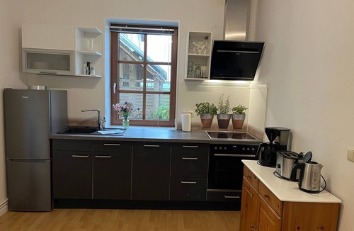 Stove Apartment | Apartment 1 with 2 bedrooms (4 adults + infant) on the ground floor - Villa Seeheim Ferienobjekt direkt