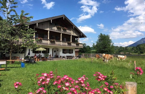 Weissbach Apartment | Apartment 5 with balcony and garden view, 40 sqm, 1 bedroom