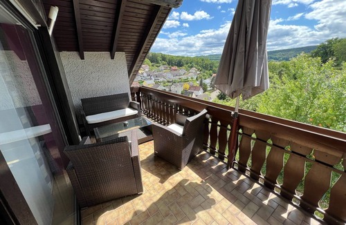 Miltenberg District Apartment | Apartment 'Ausblick' with Balcony and Wi-Fi
