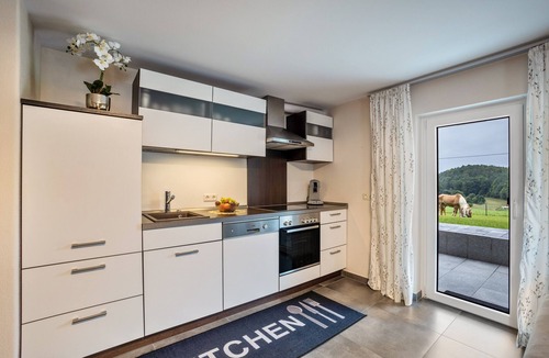 Hartenstein Apartment | Apartment 'Brunnerhof Urlaub Auf Dem Land' with Terrace and Shared Garden