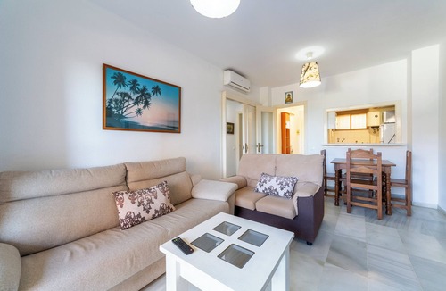 Aguadulce Apartment | Apartment 'Calle Ciruelo' with Sea View, Shared Pool and Air Conditioning