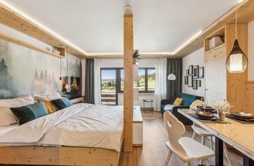 Saig Apartment | Apartment "Das Waldo" - beim Titisee, Ausblick, Stellplatz