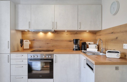 Kaegsdorf Apartment | Apartment 'Ferienwohnungen Meerblick -' with Private Terrace, Garden View, and Wi-Fi