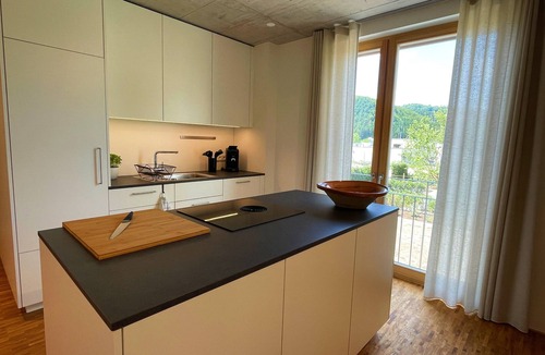 Elzach Apartment | Apartment 'Ferienwohnung Grüner Ausblick' with Mountain View and Wi-Fi