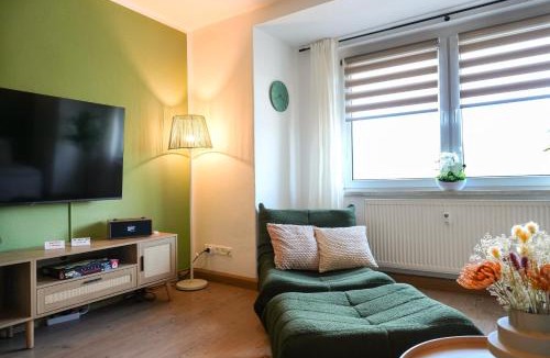Konigstein an der Elbe Apartment | Apartment Lilienstein mit Ausblick und Stellplatz
