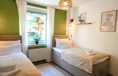 Konigstein an der Elbe Apartment | Apartment Lilienstein mit Ausblick und Stellplatz