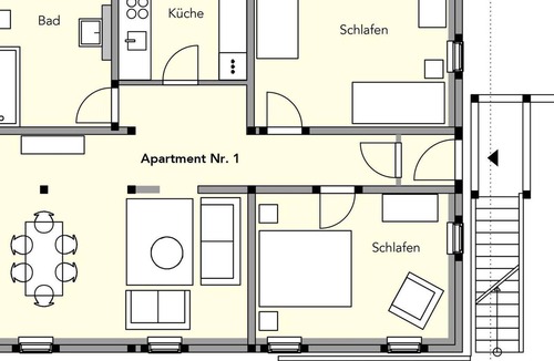 Altendorf Apartment | Apartment No. 1, 2 bedrooms - Altendorfer Vorwerk - holiday apartments