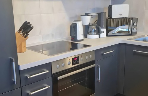 Mellenthin Apartment | Apartment 'WE2 Wasserblick' with Sea View, Balcony and Wi-Fi