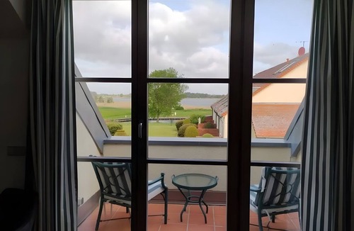 Mellenthin Apartment | Apartment 'WE2 Wasserblick' with Sea View, Balcony and Wi-Fi