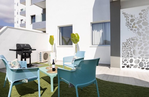 Playa Paraiso Apartment | Beautiful ground floor with terrace and partial sea view in Costa Adeje