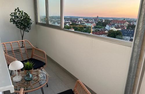 Oberhausen Apartment | CASA Sunset Augsburg - unvergessliche Aussicht - 1min zu TRAM&Bus