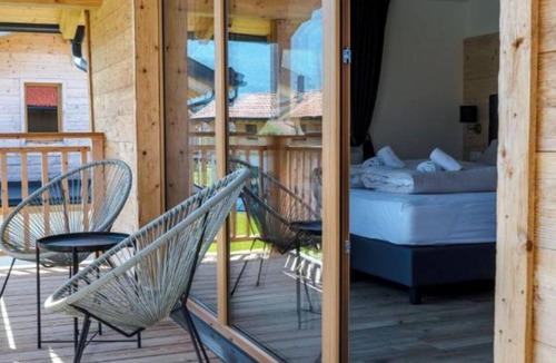 Inzell Apartment | Chalet 16 with balcony and mountain view