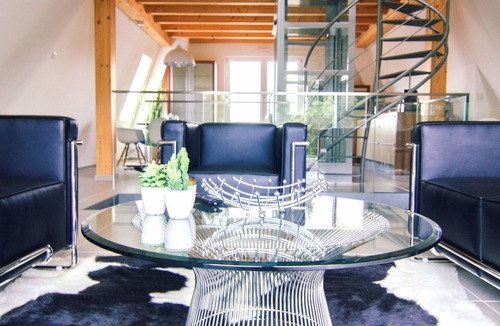 City Centre Regensburg Apartment | City tower above the rooftops of Regensburg