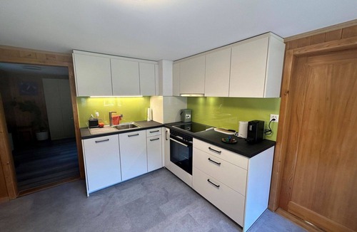 Frutigen Apartment | Cosy apartment for 5 people with TV and balcony