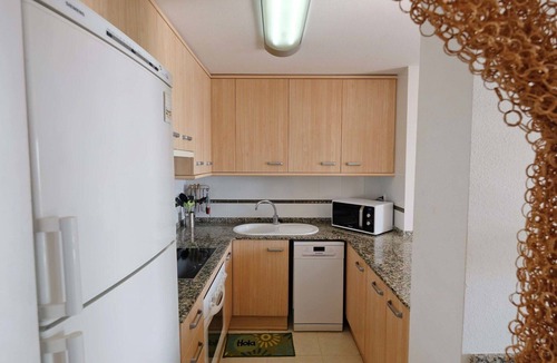 Alcanar Apartment | Cosy apartment for 6 guests with A/C, pool and balcony