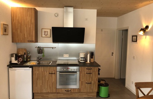 Segnitz Apartment | Cozy barrier-free FEWO in new building directly between vineyards and the Main river