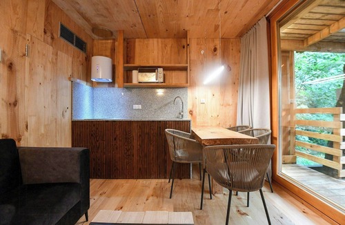 Outes Apartment | Cozy cabin with a private pool in Galicia
