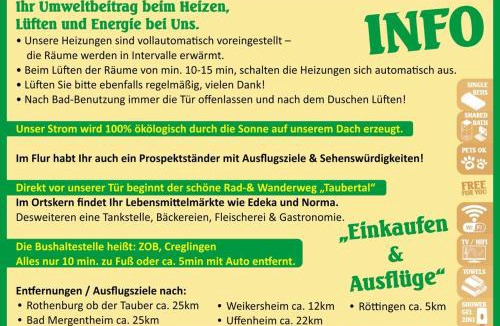Creglingen House | Deine Pension, Double Room P1, 1-2 beds, 10qm, Check-in 4PM - 5AM
