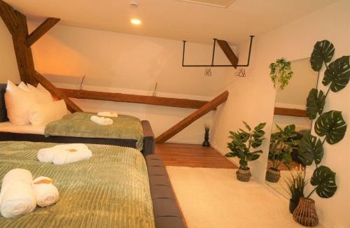 Kippenheim Apartment | Design I Galerie-Wohnung I Europapark I Balkon I Boxspring I Parkplatz