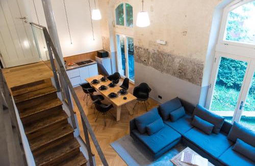 Lahr Apartment | Design Loft I 130 qm I Klimaanlage I Europapark 20min I 2 Etagen I 2 Bäder I Nespresso I Parkplatz