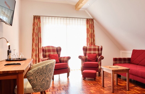 Nonnenhorn Apartment | Double room with partial balcony Lake or mountain view